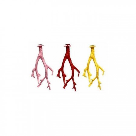 TavPet Kafes Kuşları İçin Plastik Dal Tünek Çok Renkli