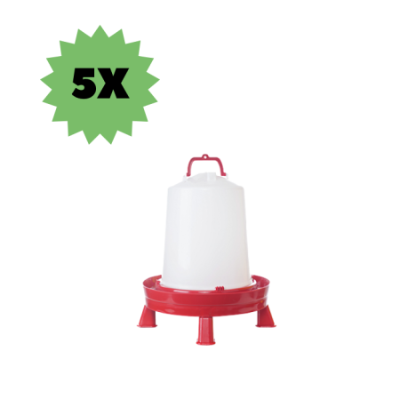 TavPet Tavuk Suluğu Ayaklı 12 Lt Alttan Dolum Askılı 5 Adet