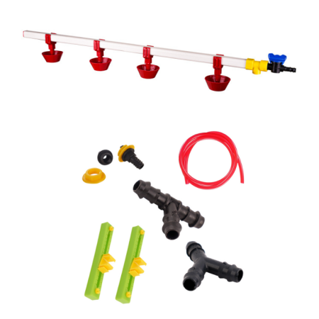 TavPet Nipel Suluk Sistemi Montaj Aparatlı 80 cm  Yaylı Çanaklı