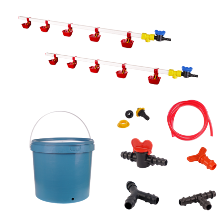 TavPet Nipel Tavuk Suluğu 20 Lt Depolu Dilli Çanaklı (Set/24)