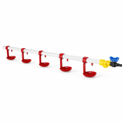 TavPet Nipel Suluk Sistemi 40 Tavukluk 100 cm 5 Nipelli Askılı Çanaklı