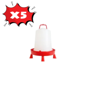 TavPet Tavuk Suluğu Ayaklı 12 Lt Alttan Dolum Askılı 5 Adet