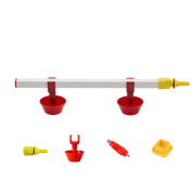 TavPet Eko Nipel Suluk 40 cm 2 Nipelli  Yaylı Çanaklı 15 Tavukluk