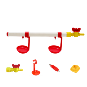 TavPet Nipel Suluk Sistemi 15 Tavukluk 40 cm 2 Nipelli Askılı Çanaklı 