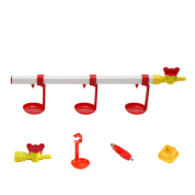 TavPet Nipel Suluk Sistemi 20 Tavukluk 60 cm 3 Nipelli Askılı Çanaklı