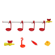 TavPet Nipel Suluk Sistemi 30 Tavukluk 80 cm 4 Nipelli Askılı Çanaklı