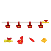 TavPet Nipel Suluk Sistemi 30 Tavukluk 80 cm 4 Nipelli Dilli Çanaklı