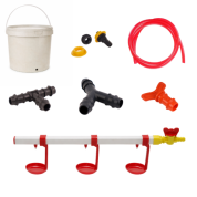 TavPet Nipel Tavuk Suluğu 20 Lt Depolu Askılı Çanaklı (Set/7)