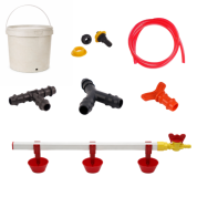 TavPet Nipel Tavuk Suluğu 20 Lt Depolu Yaylı Çanaklı  (Set/9)