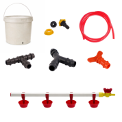 TavPet Nipel Tavuk Suluğu 20 Lt Depolu Yaylı Çanaklı ( Set-15