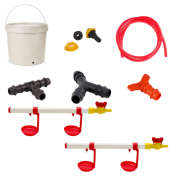 TavPet Nipel Tavuk Suluğu 20 Lt Depolu Askılı Çanaklı (Set/2)