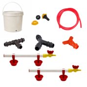 TavPet Nipel Tavuk Suluğu 20 Lt Depolu Yaylı Çanaklı (Set/4)