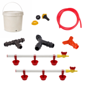 TavPet Nipel Tavuk Suluğu 20 Lt Depolu Yaylı Çanaklı  (Set/10)