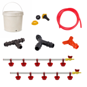 TavPet Nipel Tavuk Suluğu 20 Lt Depolu Yaylı Çanaklı (Set/22)