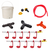 TavPet Nipel Tavuk Suluğu 20 Lt Depolu Askılı Çanaklı  (Set/20)